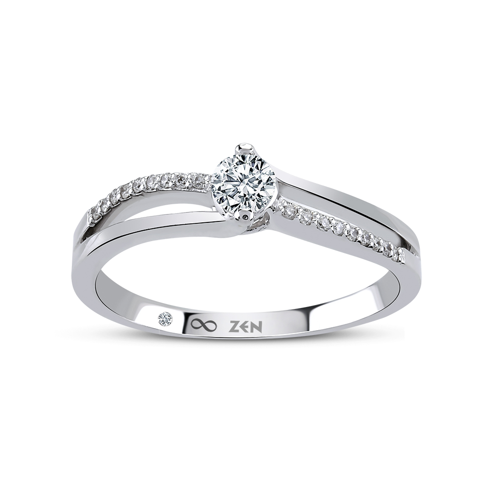 0,24ct Diamond Solitaire Ring